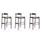Manhattan Comfort Klismos Barstool in Camel and Dark Walnut (Set of 3) 3-BS014-CL - alternate 1